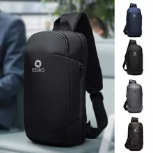 OZUKO, Мужская многофункциональная сумка-мессенджер, противоугонная, водонепроницаемая, для путешествий, нагрудная сумка, сумка на плечо, женская#20