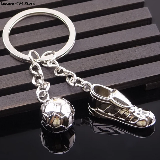 Football Badge Football Sport Hanging Chain Unique Soccer Shoes Football Ball Stainless Steel Metal Chain