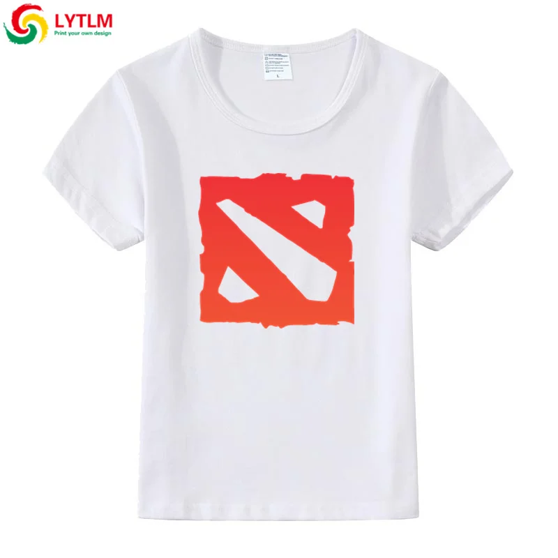 LYTLM Dota/2 футболки Летние Стильные Свободные Детские футболки с короткими рукавами для девочек футболки для маленьких мальчиков винтажная детская футболка - Цвет: DX LYCRA White