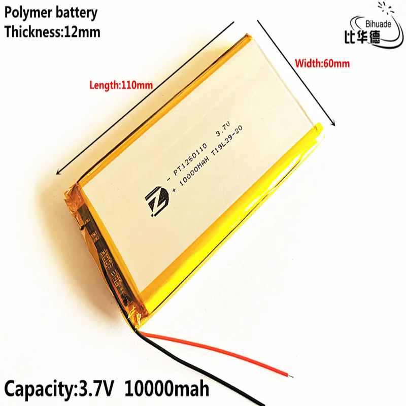 3.7V 10000mAH Polymer lithium ion battery for TOY POWER BANK GPS 1 set
