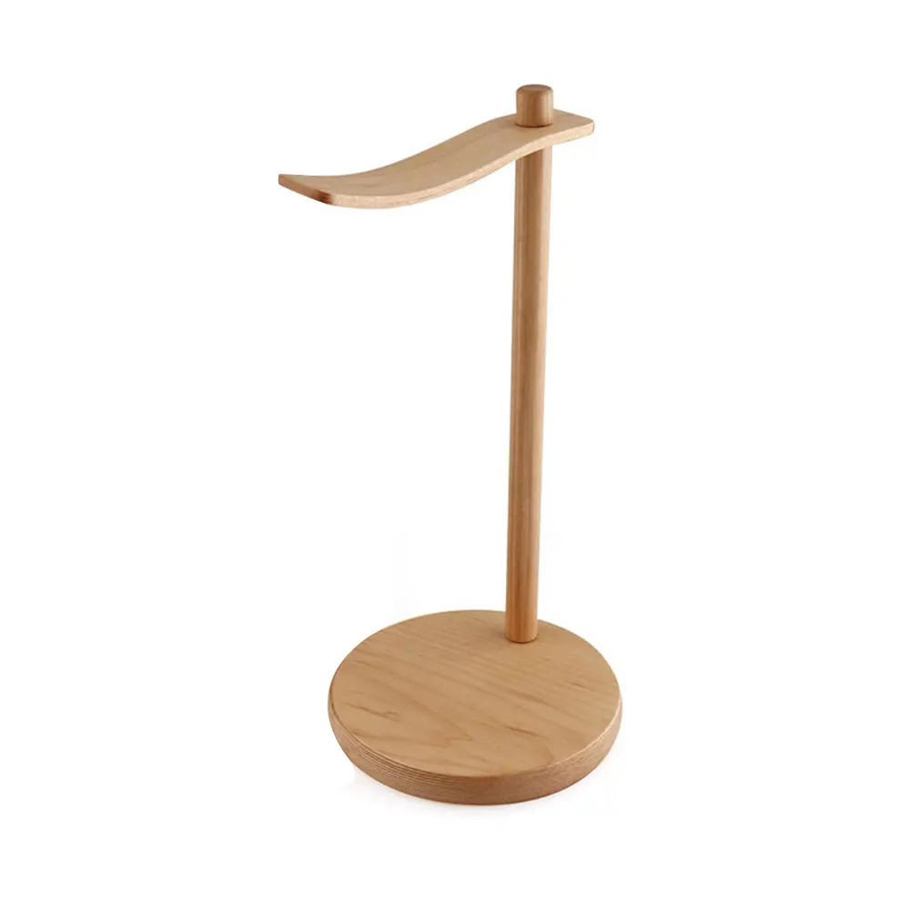 Portable Headphone Holder Wooden Useful Support Stand Headset Show Shelf Universal Headphones Device Accessories