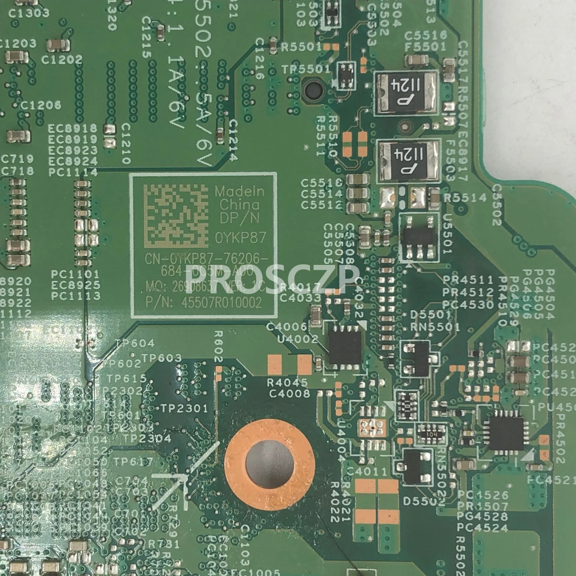 Для 5368 7368 5568 7569 7778 CN-0YKP87 0YKP87 YKP87 с SR2EY I5-6200U Процессор DDR4 полностью протестирована