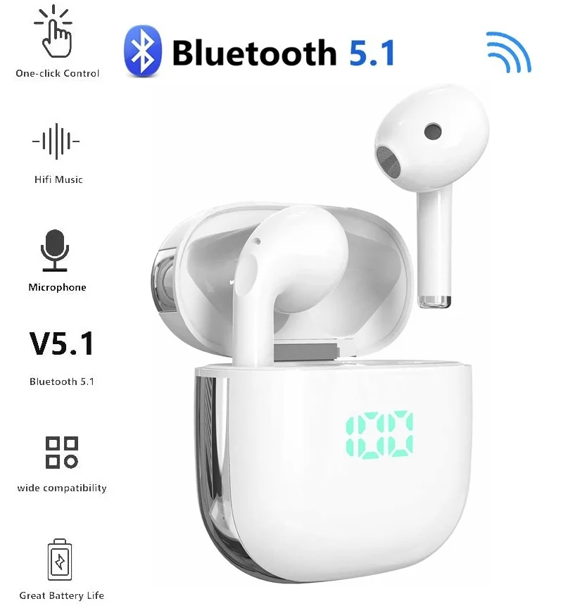 Новинка V5.1 TWS беспроводные Bluetooth наушники гарнитуры 9D стерео с микрофоном для Iphone