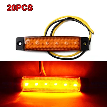 

Dustproof LED Lights DC 12-24V Turn signal Truck Set Side Marker Indicators