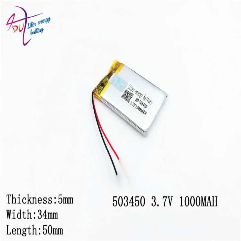 SD503450 505550 3 7 V 1000mah литиевая полимерная аккумуляторная батарея Pack Liter energy Battery|3.7v