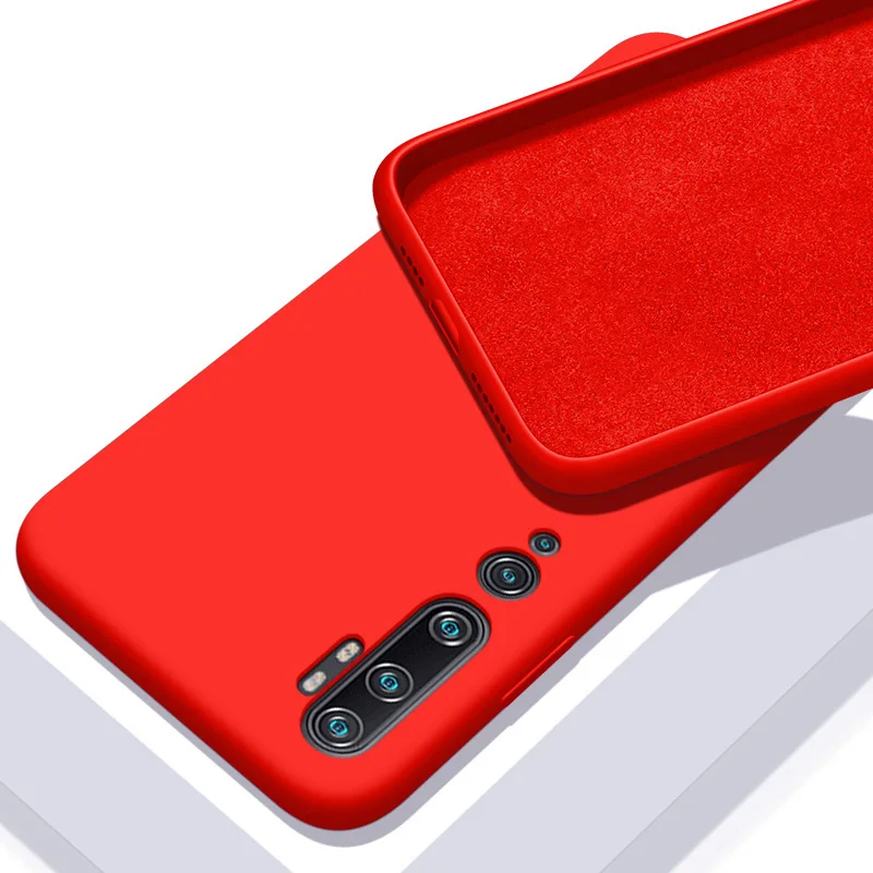 Противоударный чехол для телефона для Xiaomi mi CC9 Pro mi 9 SE mi 8 Lite mi CC9e A3 9T Red mi K20 8A Note 6 7 8T чехол жидкий силиконовый чехол - Цвет: Red
