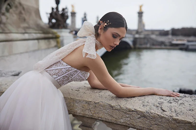 SSYFashion, Новое Сексуальное вечернее платье, романтическое свадебное платье без бретелек с аппликациями, бисероплетение, ТРАПЕЦИЕВИДНОЕ длинное вечернее платье, Подарочный шарф, Vestido De Noche