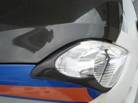 Натуральная карбоновая фара веки брови для 2005-2010 Suzuki Swift