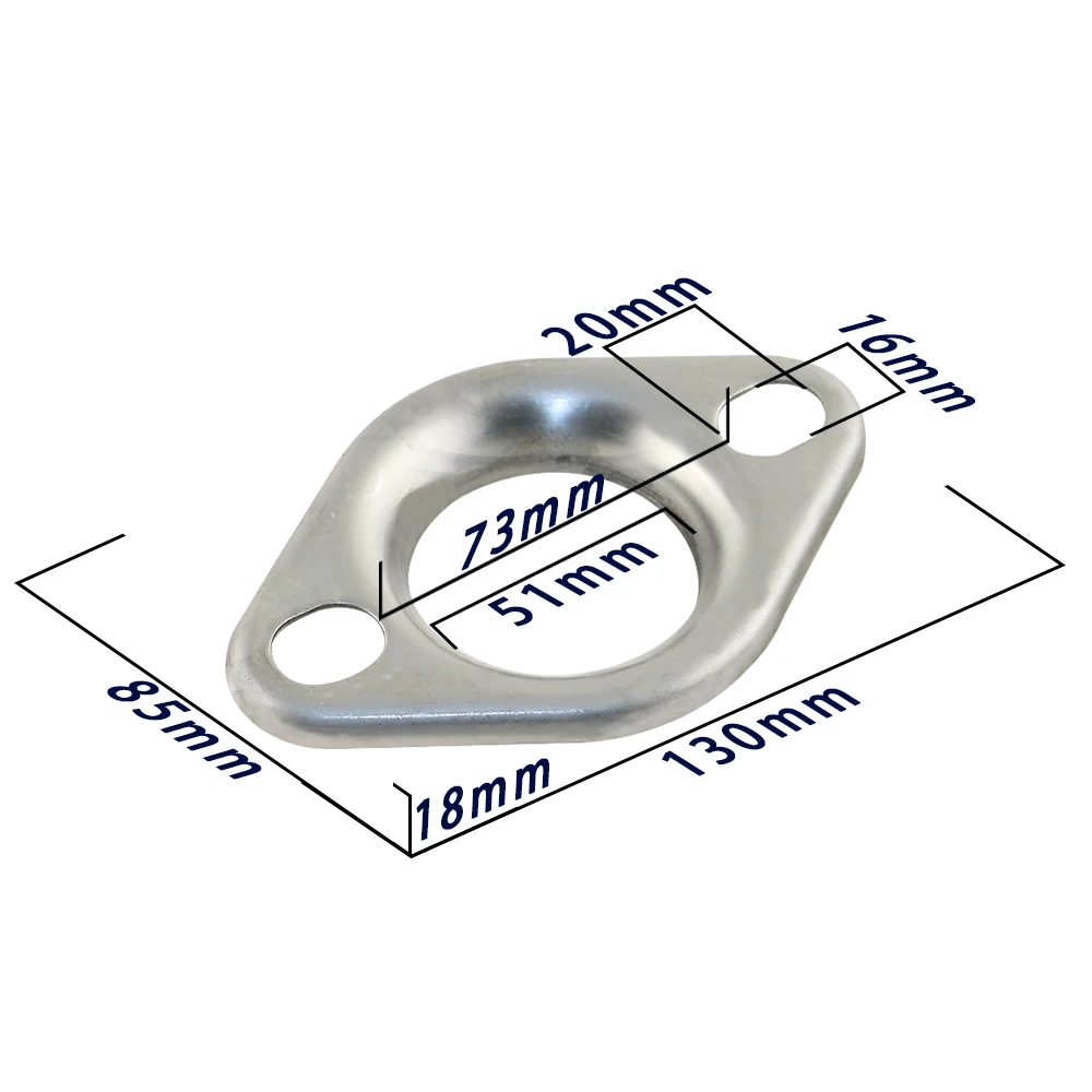 1 Set Collector Flange Donut 2 Inch 2.5 Inch 3 Exhaust Gasket Header Stainless Steel Universal Car Accessories