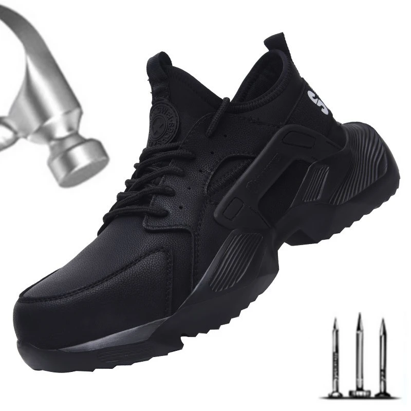 Zapatillas de ligeras para hombre, zapatos de trabajo con puntera compuesta y de Kevlar, Botas senderismo con agarre Extra|Calzado de seguridad| - AliExpress