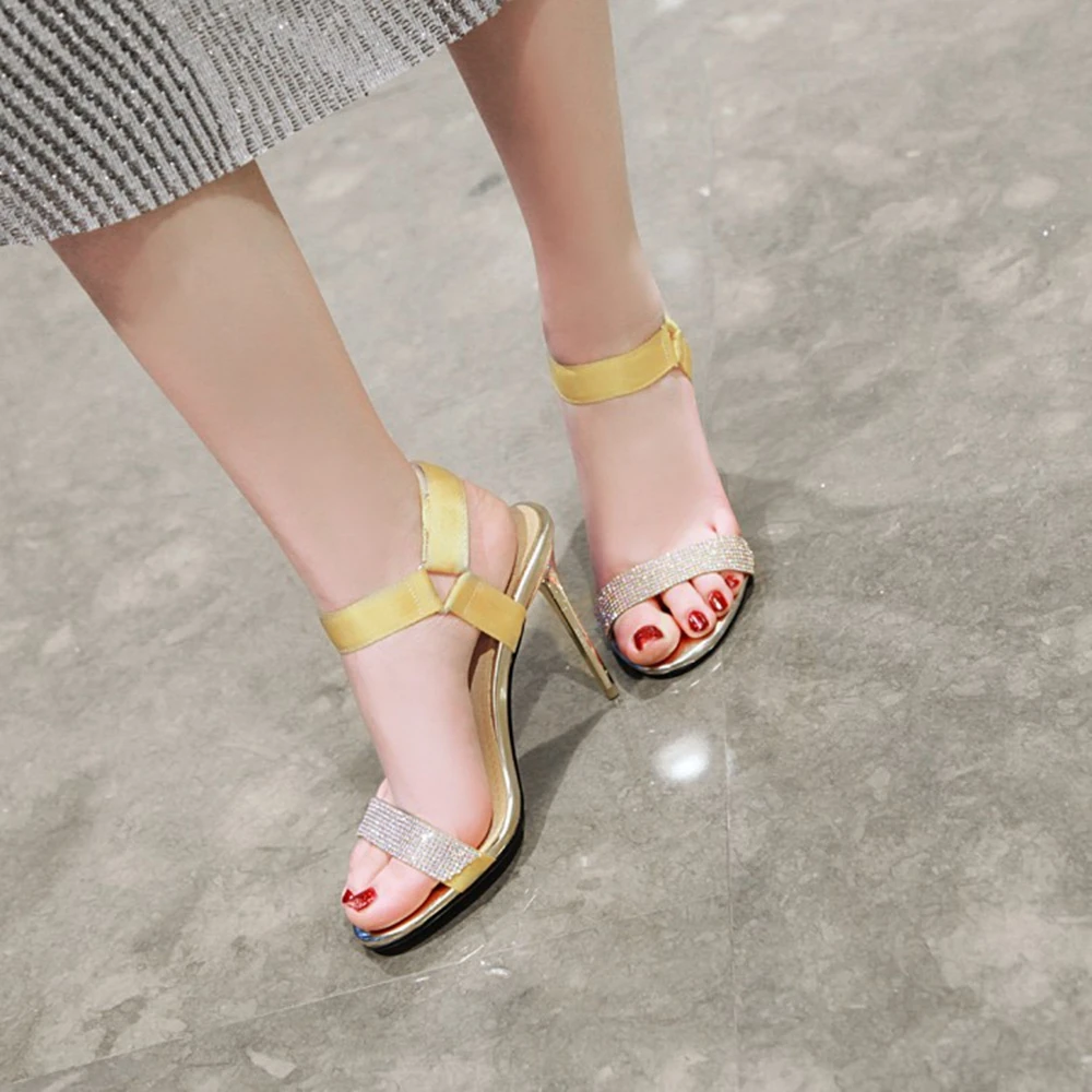 BLXQPYT/Лидер продаж; Sandalias Mujer; элегантные модные летние женские босоножки; большие размеры 31-46; Танцевальная обувь на высоком каблуке 10 см для свадебной вечеринки; 636
