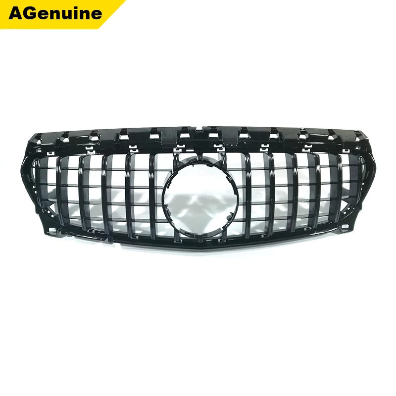 Chrome Glossy black ABS GT facelift Car front bumper radiator mesh grille racing grills for Mercedes-Benz CLA class