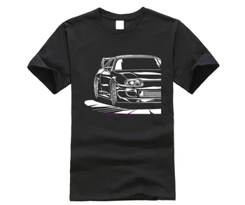 

2020 Hot Sale Summer Japanese Car 2jz Gte T-Shirt Outline 100% Cotton For Man Shirts