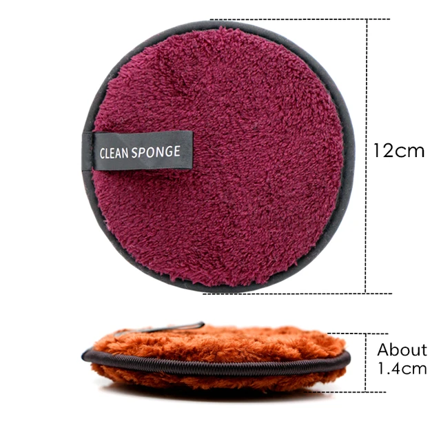 Reusable Makeup Remover Pads Cotton Wipes Microfiber Make Up Removal Sponge Cotton Cleaning Pads Tool 3