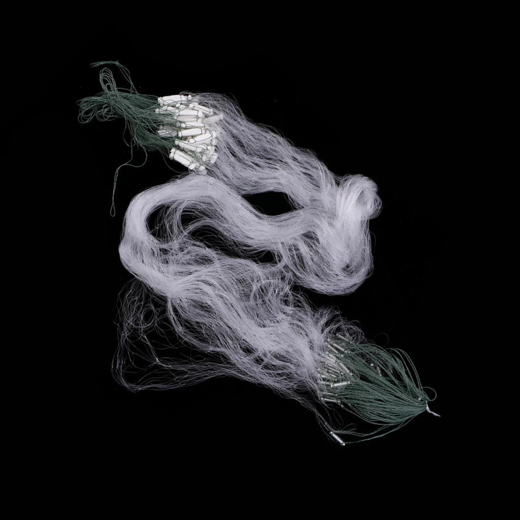 15m x 1.2m Fishing Net Single Mesh Nylon Gill Net Durable Accessories Float Trap Monofilament Gill One Layer Fishing Tackles