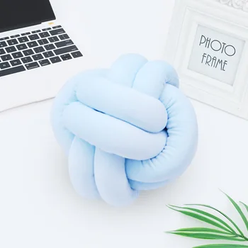 

Plush Knot Ball Sofa Patio Cushion Handmade Room Decor Car Rest Office Back Seat Pillow Kids Baby Stuffed Toys Pillows