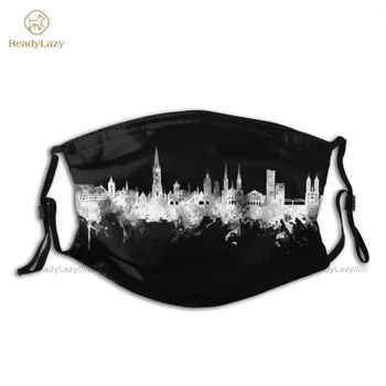 

Print Dustproof Freiburg Germany Skyline Face Mask Fun Adult Cloth Facial Mouth Mask With Filter