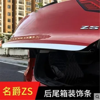 

Car styling for MG ZS 2018 2019 2020 high quality Stainless Steel Trunk tailgate trim back door Tailgate trim