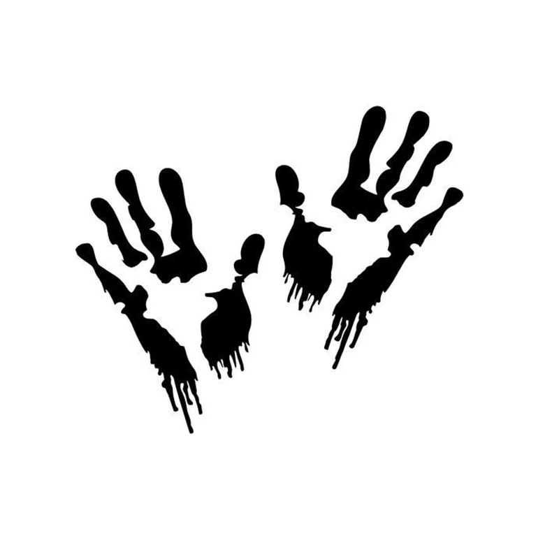 Кровавый зомби ручная печать домашний декор автомобиль грузовик переводная