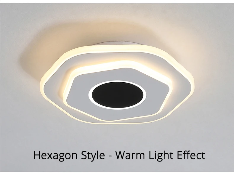 Modern Led Ceiling Lamp Luster Black and White Led Ceiling Lamp for livingroom Lights Hallway Balcony Lights Fixtures