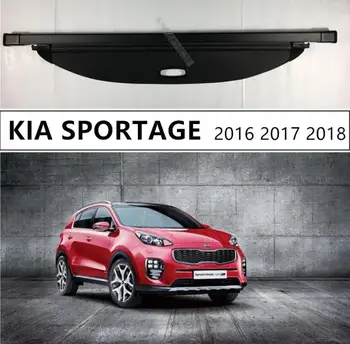

For Rear Trunk Cargo Cover Security Shield For KIA SPORTAGE kx5 2016 2017 2018 High Qualit Auto Accessories