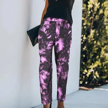 

High Waist Yoga Pants Women's Pants Tie-dye Leggings Sports Pants Skinny Pants Gym Athletic Leggings Ladies Fitness Running #z