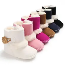 Baby Girl Boy Snow Boots Winter Half Boots Infant Kids New Soft Bottom Shoes Snow Boots