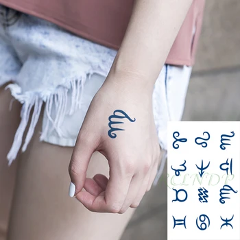 

Waterproof Temporary Juice Tattoo Sticker Number Symbol Letter Pattern Lasting Tattoos Flash Tatoo Fake Tatto Art for Men Women