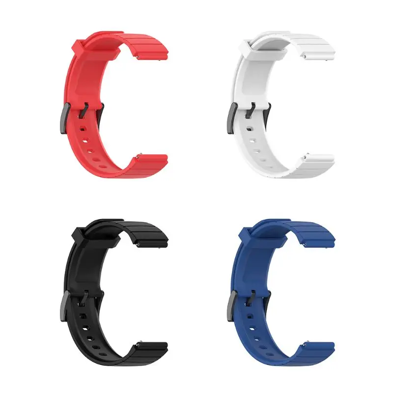 

Breathable Soft Silicone Watch Band Soild Color Wrist Strap Replacement for XIaomi Mi Watch Bracelet Smart accessories