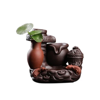 

Backflow Incense Burner Flower Pot Plant Container Ceramic Waterfall Incense Holder Home Decor Gift