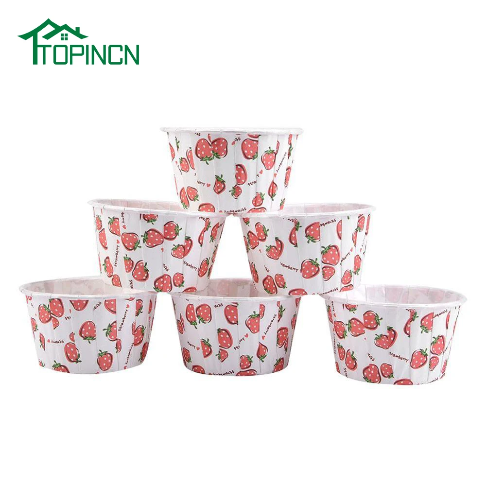 100 шт. круглые мини чашки для тортов бумажная подкладка выпечки коробка кексов