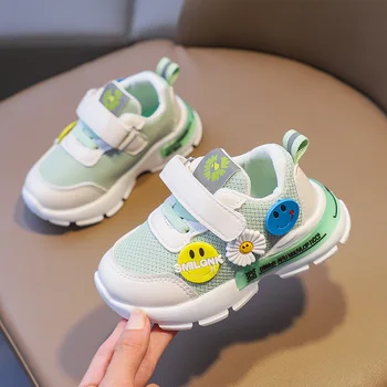 

Kids Shoes Baby Boys Girls Sneakers Breathable Casual Cute Smile Toddler Sneakers For Children Sport Trainers Child Shoes Tenis