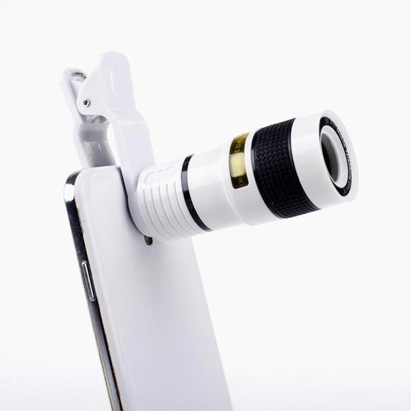 SHELLNAIL Phone Camera Lens Universal Clip 8X 12X Zoom Cell Phone Telescope Lens For iPhone External Telescope Phone Accessories SHELLNAIL Phone Camera Lens Universal Clip 8X 12X Zoom Cell Phone Telescope Lens For iPhone External Telescope Phone Accessories