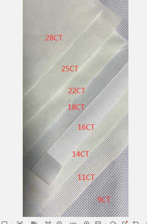Description Picture 2 of item28ct 18ct 16ct 22CT 25CT 14CT 11ct Aida cloth cross stitch fabric canvas DIY handcraft supplies stitching embroidery craft
