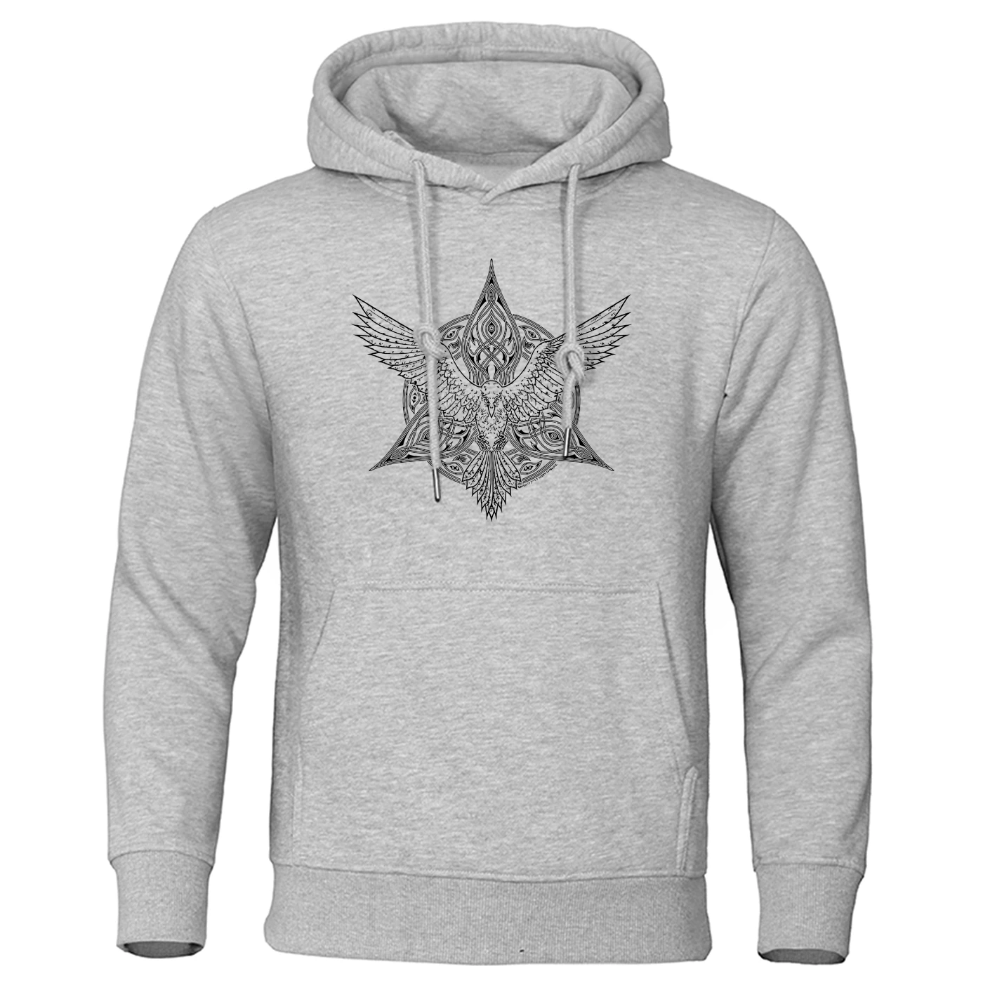 gray 1 Толстовка с капюшоном для ТВ-шоу Viking legend,, зима-осень, толстовки Odin Vikings, Мужская толстовка, Ragnar Raven, пуловер, Мужская теплая уличная одежда - Цвет: gray 1