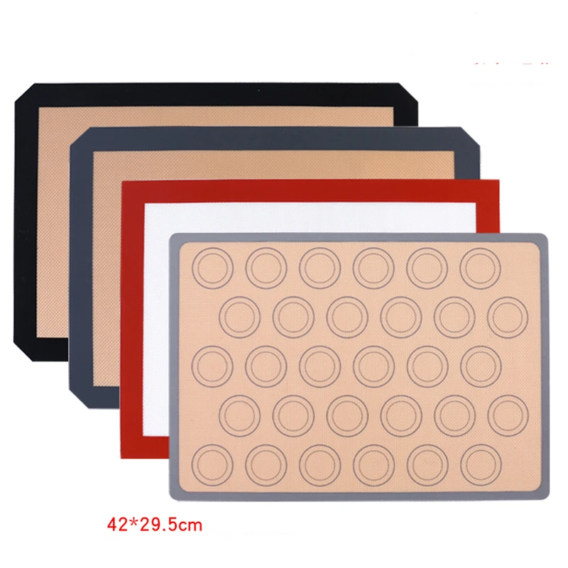 

10pcs 42*29.5CM Non-Stick Silicone Baking Mat Pad Sheet Baking pastry tools Rolling Dough Mat Large Size for Cake Cookie Macaron