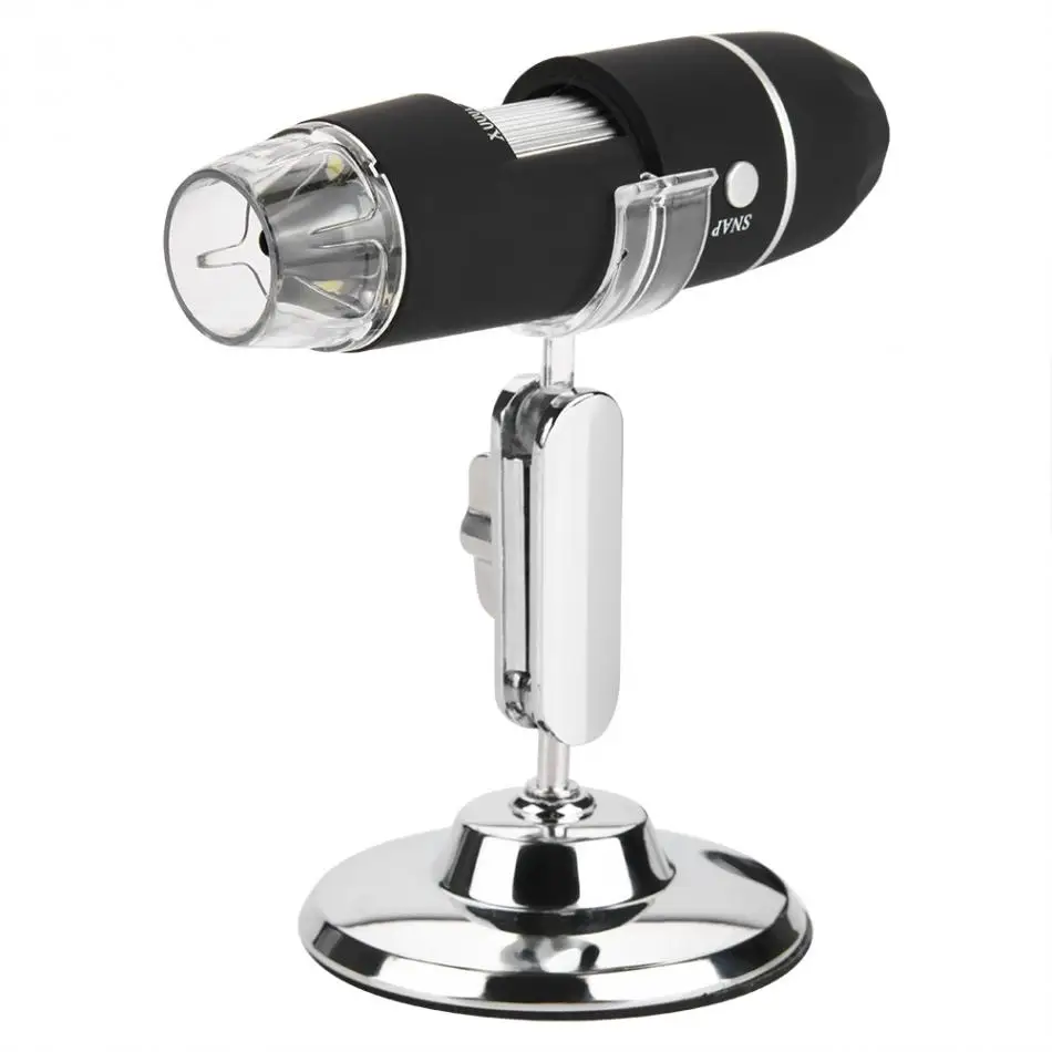 Новый Профессиональный 360 градусов микроскоп 1000X 8 светодиодный Micro USB Цифровые