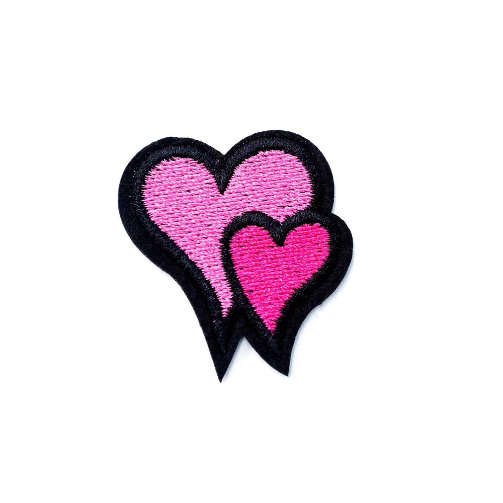 Heart (Size:3.4x3.8cm) Cartoon Badges DIY Embroidery Patch Applique Clothes Clothing Sewing Supplies Decorative Badge Patches | Дом и сад