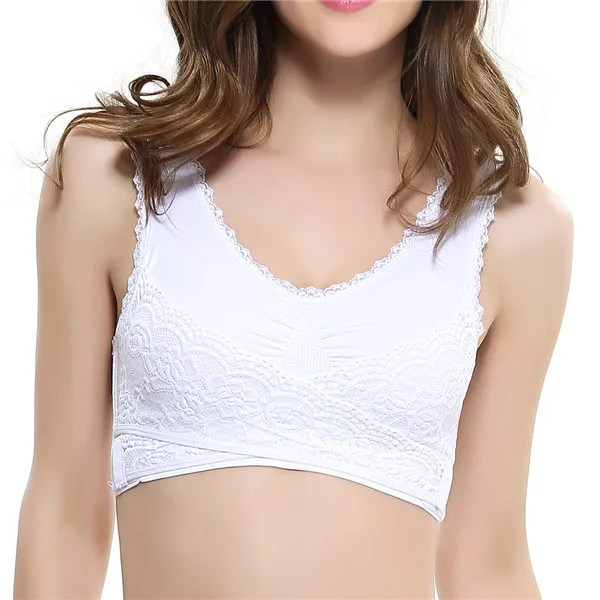 F Women Street Fashion Slim White Top Women Pure Color Plus Size Ultra-thin Large Bra Sports Bra Full Bra Cup Tops brasier muje A1 - Цвет: F