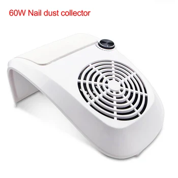 

60W Powerful Nail Dust Suction Collector Vacuum Cleaner Machine with 2 Dust Collecting Bag Nail Art Equipment Nail Salon Tools