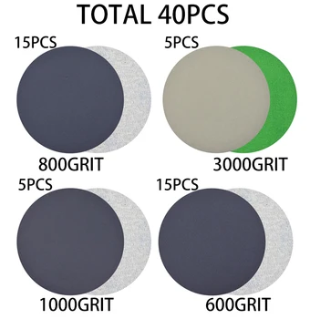 

Abrasive Sand Ppapers Wear resistance Automotive Tools 40Pcs Waterproof