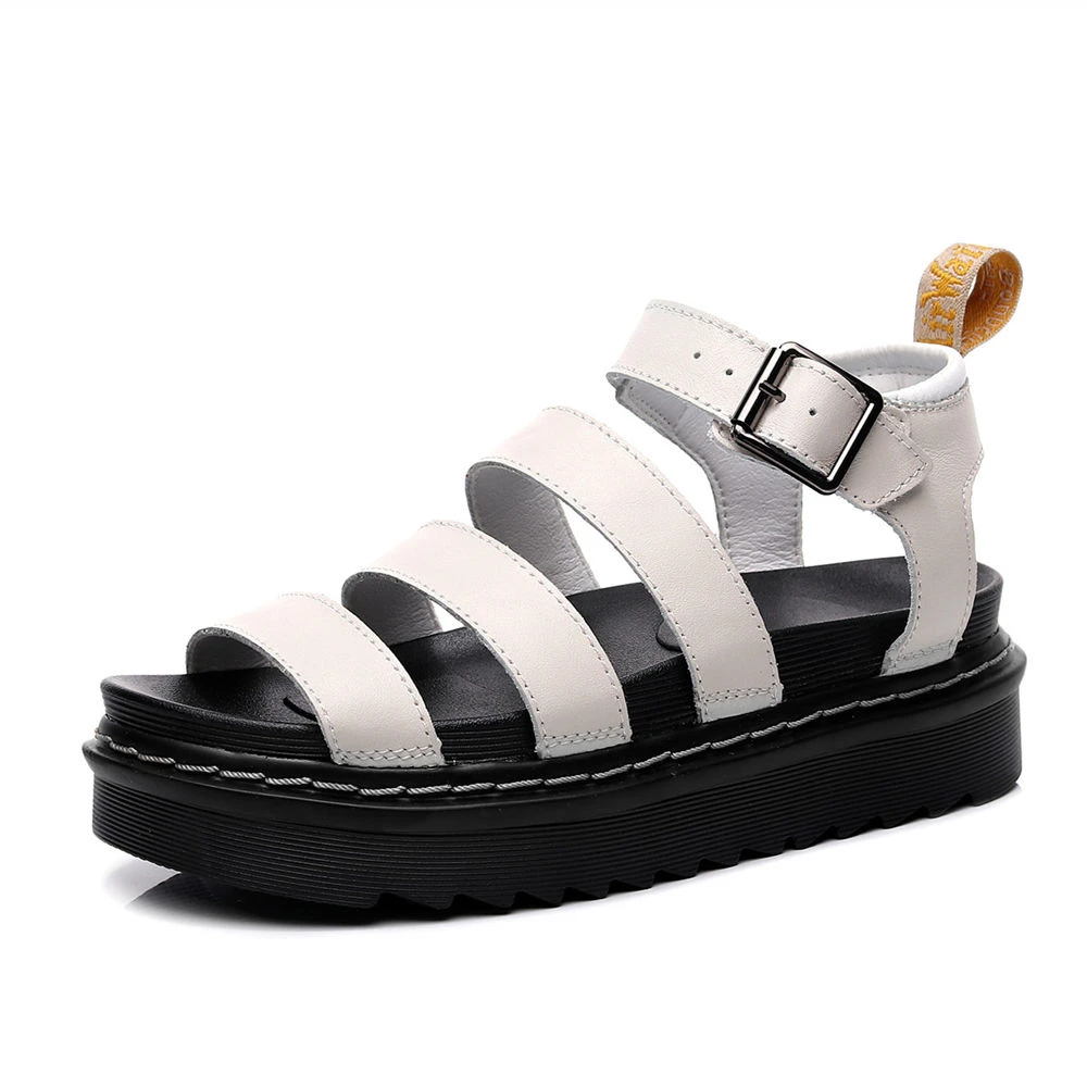Sandalias de verano para mujer, zapatos cómodos y suaves, sandalias de cuña para mujer, zapatos de tacón bajo y suela gruesa