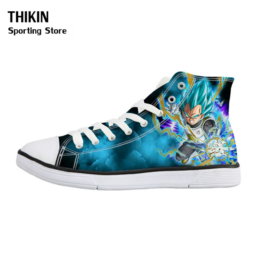 as picture THIKIN Dragon Ball Z кроссовки аниме парусиновая прогулочная обувь Детские кроссовки для девочек и мальчиков новая детская Баскетбольная обувь - Цвет: as picture