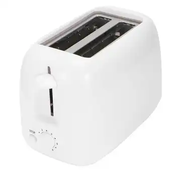 

650W Bread Toaster 6 Gear Temperature Setting Kitchen Toasts Maker With Crumb Tray One-key Operation Widened Slot Cooking