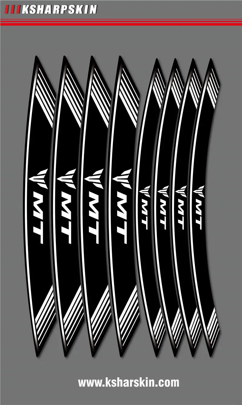 8X мотоциклетные шины креативные наклейки на заказ внутренняя декоративная наклейка на обод колеса фольги для YAMAHA MT 07 09 125 mt03 mt09 mt125