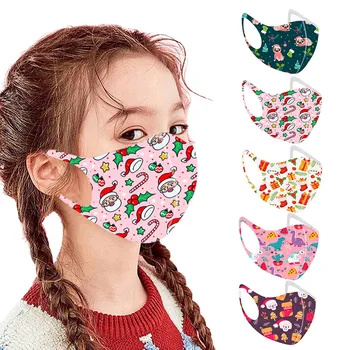 

30pc Child Christmas Mouth Mask Breathable Face Reusable Anti Pollution Face Shield Wind Proof Cover Mascarilla Hombre Masque