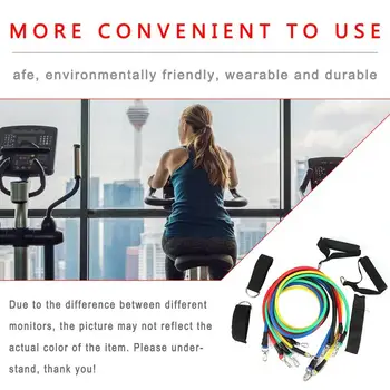

11 Pcs Fitness Pull Rope Resistance Bands Neutral Latex Strength Gym Equipment For Home Elastic Exercises Body Fitness