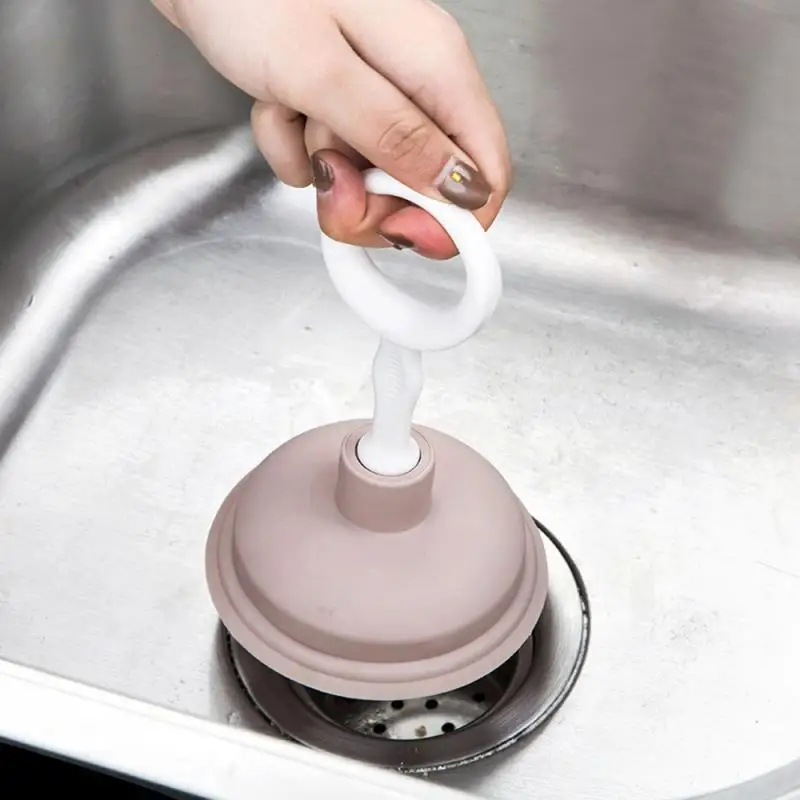 Home Kitchen Sink Pipe Dredger Drain  Tools  Suction Bathroom  Cleaning  Toilet Plungers Hair Clogging Cleaner