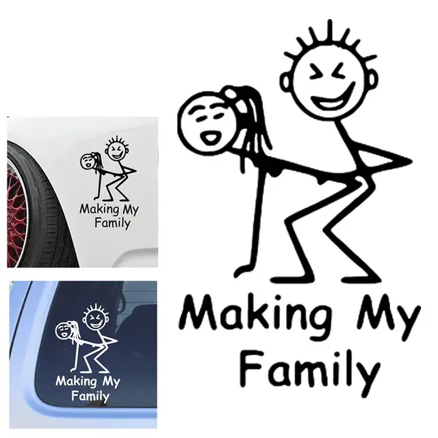 Автомобильная наклейка, Светоотражающая наклейка для автомобиля креативные автомобильные Стикеры, оформление моей семьи, 15*9,5 см, забавные