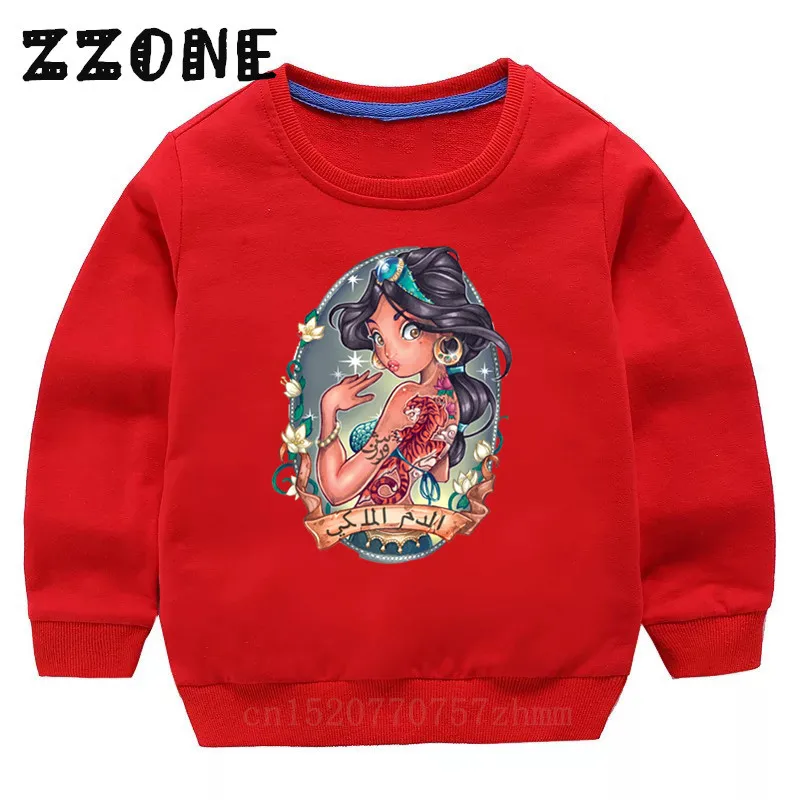 Children's Hoodies Kids Europe Pop Cartoon Princess Funny Sweatshirts Baby Pullover Tops Girls Boys Autumn Clothes,KYT5300